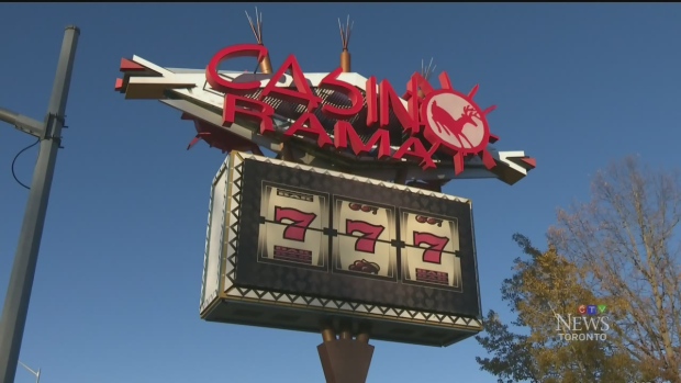 Sign outside Casino Rama