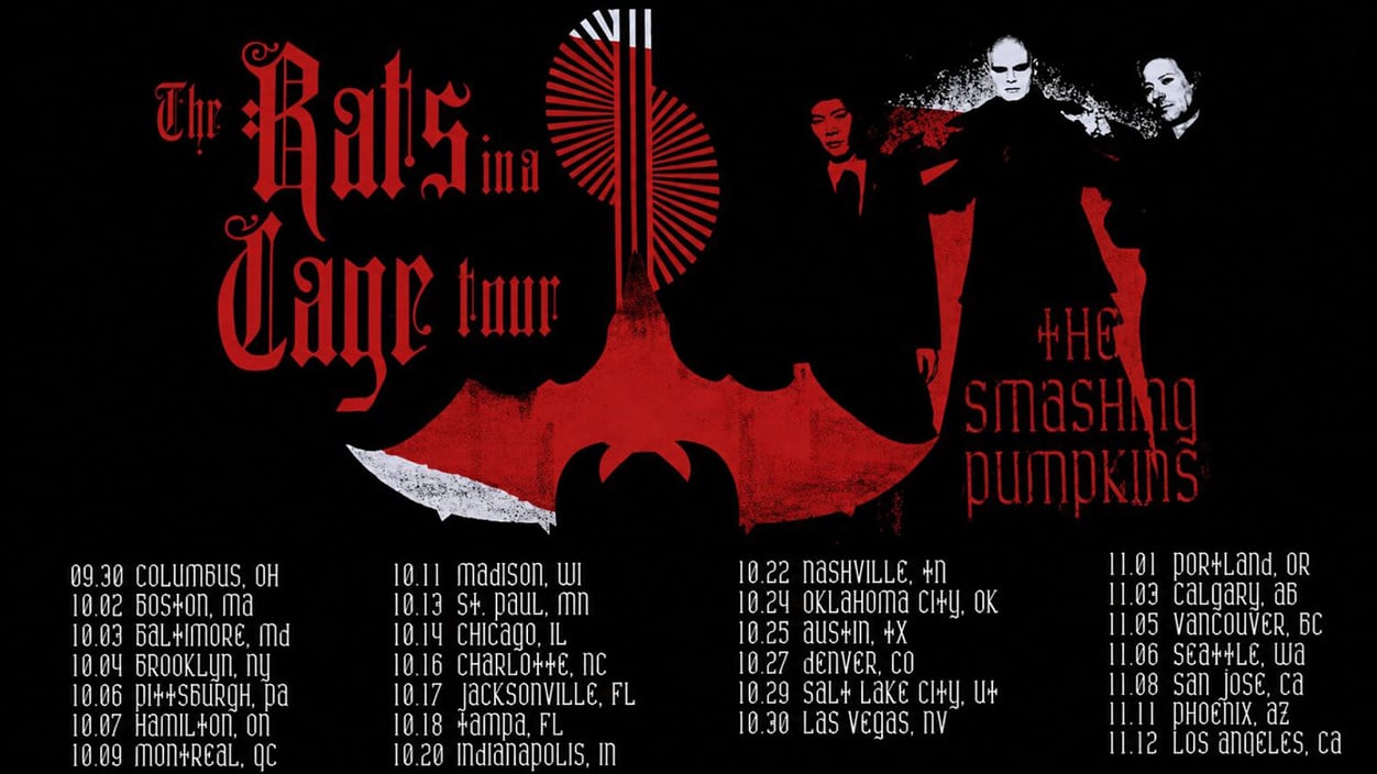The Smashing Pumpkins Announce ‘The Rats in a Cage Tour’ For Fall